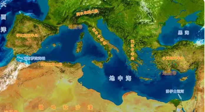 地中海地区指的是哪里？地中海的简介概况
