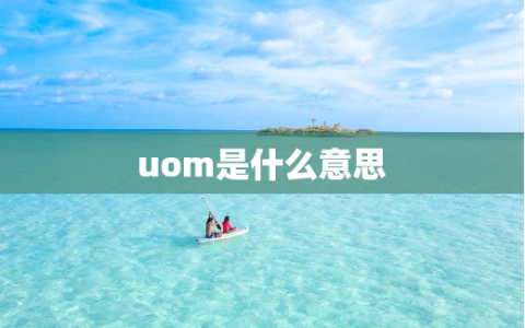 UOM是什么意思？解析UOM的种类